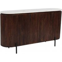 Product photograph of Fluted White Marble Top 160cm Large Sideboard from Choice Furniture Superstore