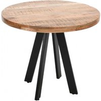 Product photograph of Dispur Solid Mango Wood 2 Seater Round Dining Table from Choice Furniture Superstore