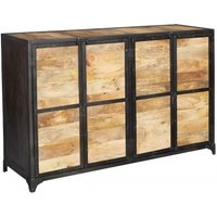 Product photograph of Ascot Industrial Wood And Iron 140cm Medium Sideboard from Choice Furniture Superstore