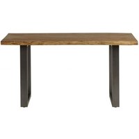 Product photograph of Live Edge Solid Acacia Wood 6 Seater Dining Table from Choice Furniture Superstore