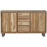 Product photograph of Live Edge Solid Acacia Wood 160cm Large Sideboard from Choice Furniture Superstore