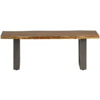 Product photograph of Live Edge Solid Acacia Wood 125cm Dining Bench from Choice Furniture Superstore