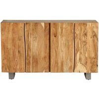 Product photograph of Live Edge Solid Acacia Wood 150cm Medium Sideboard - 4 Doors from Choice Furniture Superstore