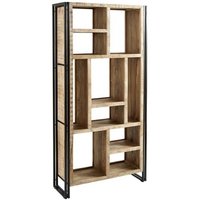 Product photograph of Cosmo Industrial Style Wooden Display Shelving Unit from Choice Furniture Superstore