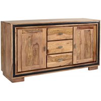 Product photograph of Jodhpur Natural Sheesham 2 Door 3 Drawer Large Sideboard from Choice Furniture Superstore
