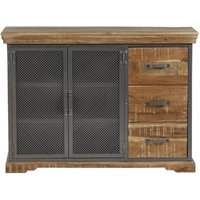 Product photograph of Metropolis Industrial 125cm Medium Sideboard - 2 Doors from Choice Furniture Superstore