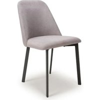 Product photograph of 2 X Linden Linen Light Grey Dining Chair from Choice Furniture Superstore