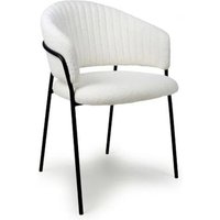 Product photograph of 2 X Maya Boucle White Dining Chair from Choice Furniture Superstore