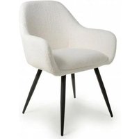Product photograph of 2 X Olympia Boucle White Dining Chair from Choice Furniture Superstore