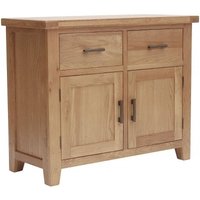 Product photograph of Hampshire Oak 105cm Small 2 Door Sideboard from Choice Furniture Superstore