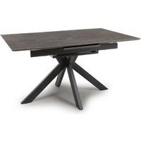 Product photograph of Galaxy Brown Ceramic 4-6 Seater Extending Dining Table from Choice Furniture Superstore