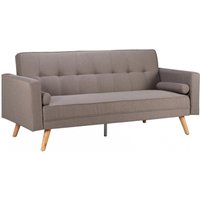 Product photograph of Ethan Grey Fabric 3 Seater Click Clack Sofa Bed from Choice Furniture Superstore