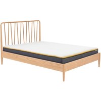 Product photograph of Jesper Oak Bed - Sizes Available from Choice Furniture Superstore
