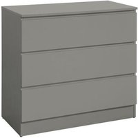 Product photograph of Oslo Grey 3 Drawer Small Chest from Choice Furniture Superstore