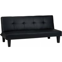 Product photograph of Franklin Black Click Clack Sofa Bed from Choice Furniture Superstore