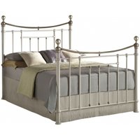Product photograph of Bronte Cream 4ft 6in Double Metal Bed Frame from Choice Furniture Superstore
