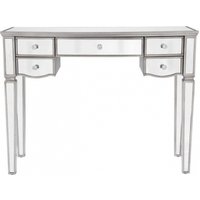 Product photograph of Elysee Mirrored Glass 5 Drawer Dressing Table from Choice Furniture Superstore