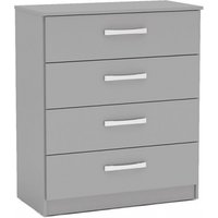 Product photograph of Lynx 4 Drawer Small Chest - Comes In Grey Black And White Options from Choice Furniture Superstore