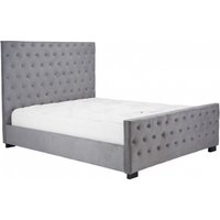 Product photograph of Marquis Grey Velvet Fabric Bed - Sizes Available from Choice Furniture Superstore