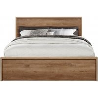 Product photograph of Stockwell Rustic Oak Effect Bed - Sizes Available from Choice Furniture Superstore