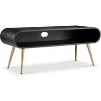 Product photograph of Jual Auckland Black And Brass Tv Stand - Jf720 from Choice Furniture Superstore