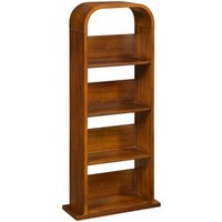 Product photograph of Jual Curve Walnut Dvd Rack - Jf501 from Choice Furniture Superstore