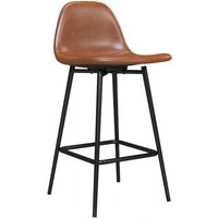 Product photograph of 2 X Alphason Calvin Camel Faux Leather Barstool - S025416uk from Choice Furniture Superstore
