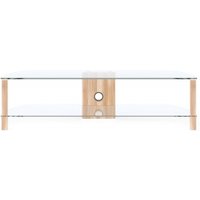 Product photograph of Alphason Century Clear Glass 150cm Tv Stand - Adce1500-lo from Choice Furniture Superstore