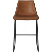 Product photograph of 2 X Alphason Bowden Caramel Maple Faux Leather Counter Stool - S021413tuk from Choice Furniture Superstore