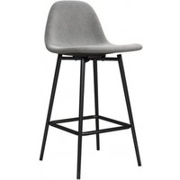 Product photograph of 2 X Alphason Calvin Grey Velvet Barstool - S025412uk from Choice Furniture Superstore