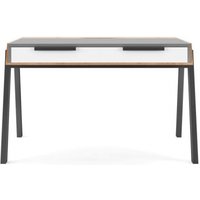 Product photograph of Alphason Geneva Grey And White Writing Desk - Aw3608 from Choice Furniture Superstore