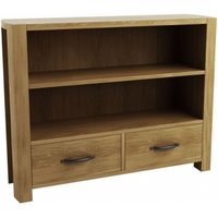 Product photograph of Sanford Oak Shelving Unit With Drawer from Choice Furniture Superstore
