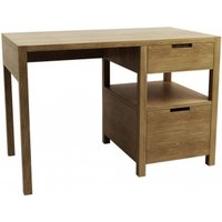 Product photograph of Taranto Oak Writing Desk from Choice Furniture Superstore