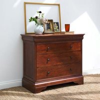 Product photograph of Willis And Gambier Antoinette Cherrywood 3 Drawer Chest from Choice Furniture Superstore