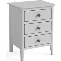 Product photograph of Stowe Grey 3 Drawer Bedside Cabinet from Choice Furniture Superstore