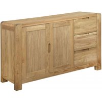 Product photograph of Brice Oak Sideboard 140cm W With 2 Doors And 3 Drawers from Choice Furniture Superstore