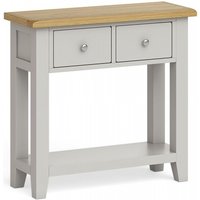 Product photograph of Guilford Grey 2 Drawer Console Table from Choice Furniture Superstore