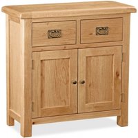 Product photograph of Salibury Premium Oak 85cm Compact 2 Door Sideboard from Choice Furniture Superstore