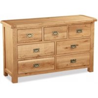 Product photograph of Salibury Premium Oak 3 4 Drawer Wide Chest from Choice Furniture Superstore