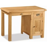 Product photograph of Salibury Premium Oak Single Desk from Choice Furniture Superstore