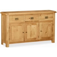 Product photograph of Salibury Premium Oak 3 Door Medium Sideboard from Choice Furniture Superstore