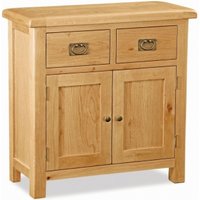 Product photograph of Salibury Premium Oak Small 2 Door Sideboard from Choice Furniture Superstore
