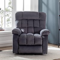 Product photograph of Power Lift Recliner Armchair With Heating Points Side Pockets Usb Ports Electric Lounger Sofa Chair For Elderly 91x81x104 Cm Grey Aosom Uk from Aosom UK
