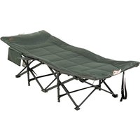 Product photograph of Outsunny Sun Lounger Foldable Padded Patio Camping Bed With Adjustable 170 Recline Accessories Grey Aosom Uk from Aosom UK