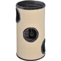 Product photograph of Pawhut Cat Tree Plush 38x70h Cm-beige Grey Aosom Uk from Aosom UK