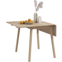 Product photograph of Homcom Folding Wood Tables Extendable Kitchen Table For Small Space Drop Leaf Dining Table For 2-4 People Natural Aosom Uk from Aosom UK