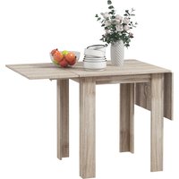 Product photograph of Homcom Folding Kitchen Table Extendable Kitchen Table For Small Space Drop Leaf Dining Table For 2-4 People Oak Aosom Uk from Aosom UK