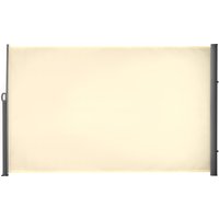 Product photograph of Outsunny Retractable Side Awning Sun Screen Fence For Patio Garden Wall Balcony Outdoor Blind Privacy Divider 3x1 8m Cream White Aosom Uk from Aosom UK