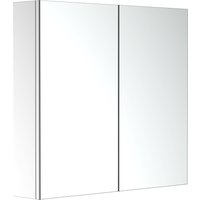 Product photograph of Homcom Bathroom Cabinet Stainless Steel Mirror Storage Wall-mounted Spaciousness Aosom Uk from Aosom UK