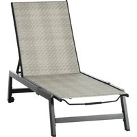 Product photograph of Outsunny Outdoor Pe Rattan Sun Loungers Patio Wicker Chaise Lounge Chair With 5-position Backrest Wheels For Sun Room Garden Poolside Black from Aosom UK